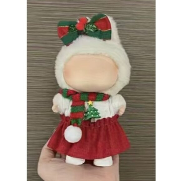 LABUBU Doll Clothes (4-Pc) Christmas Outfit Set (NEW & SO CUTE!) - Picture 2 of 4